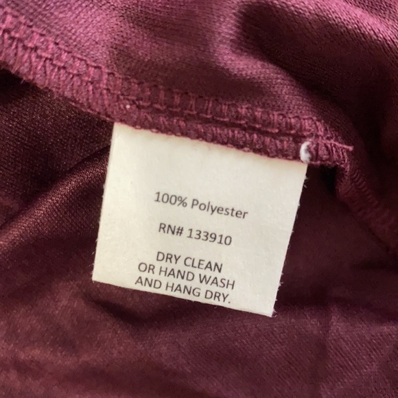 Show Me Your MuMu Jenn Maxi Dress Merlot Chiffon - Picture 10 of 12